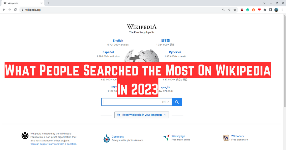What People Searched the Most On Wikipedia In 2023