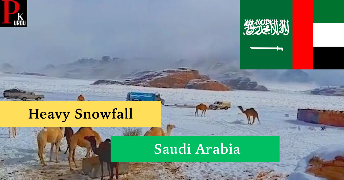 Heavy Snowfall In Saudi Arabia